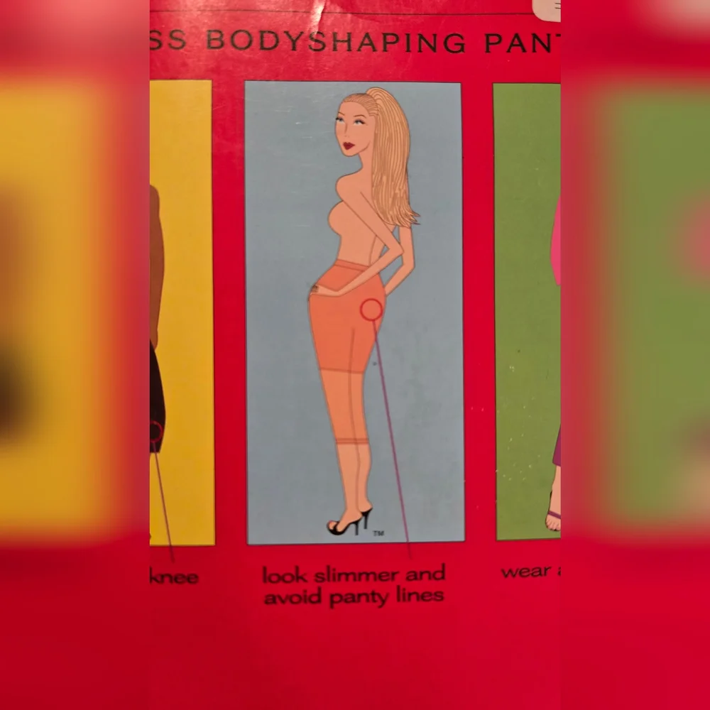 Spanx Sara Blakely Footless Bodyshaping Pantyhose Control Top Black Size B New